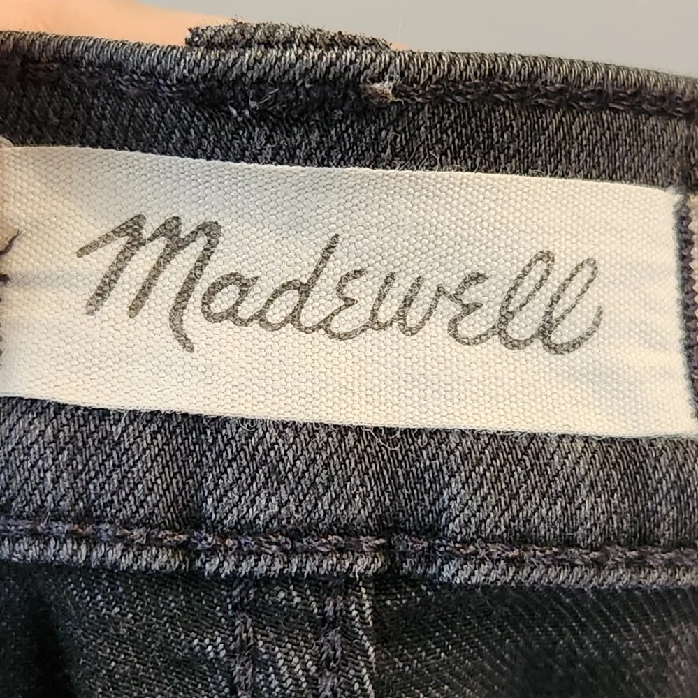 Madewell Roadtripper Jeans Women's Size 27 Black Skinny Mid Rise Denim‎